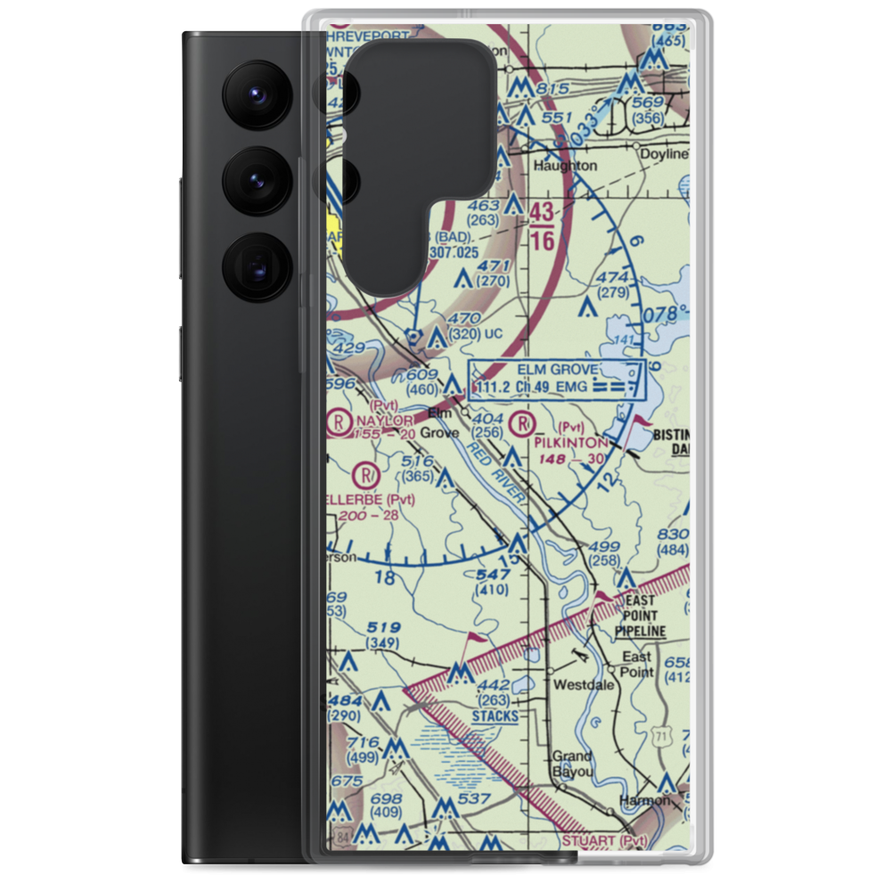 Pilkinton Airstrip (68LA) VFR Sectional Samsung Case Samsung Galaxy S22 Ultra model shown