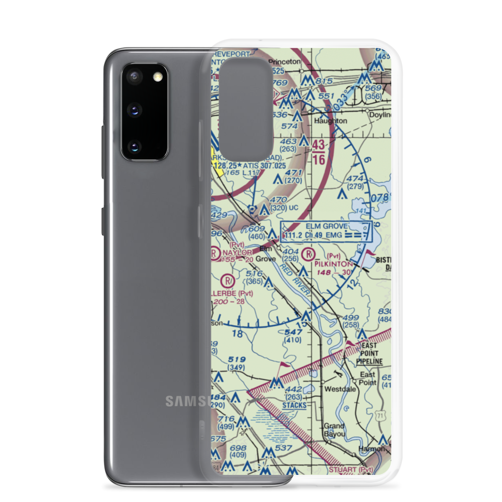 Pilkinton Airstrip (68LA) VFR Sectional Samsung Case Samsung Galaxy S20 model shown