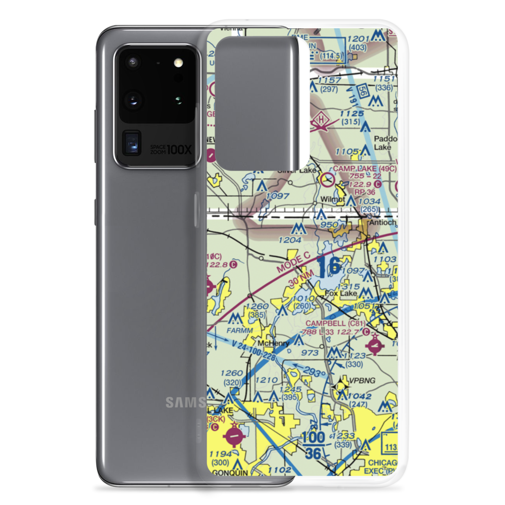 Pillow Hill Airport (3LL4) VFR Sectional Samsung Case Samsung Galaxy S20 Ultra model shown