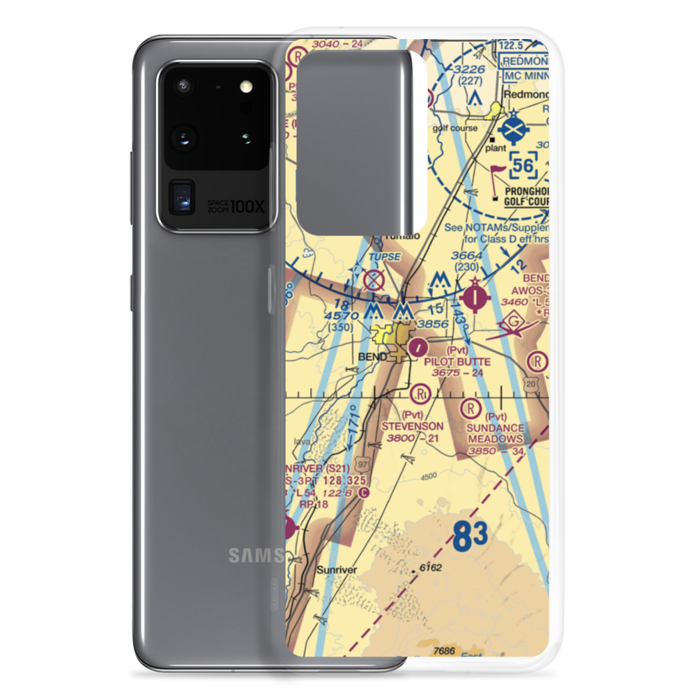 Pilot Butte Airport (8OR5) VFR Sectional Samsung Case Samsung Galaxy S20 Ultra model shown