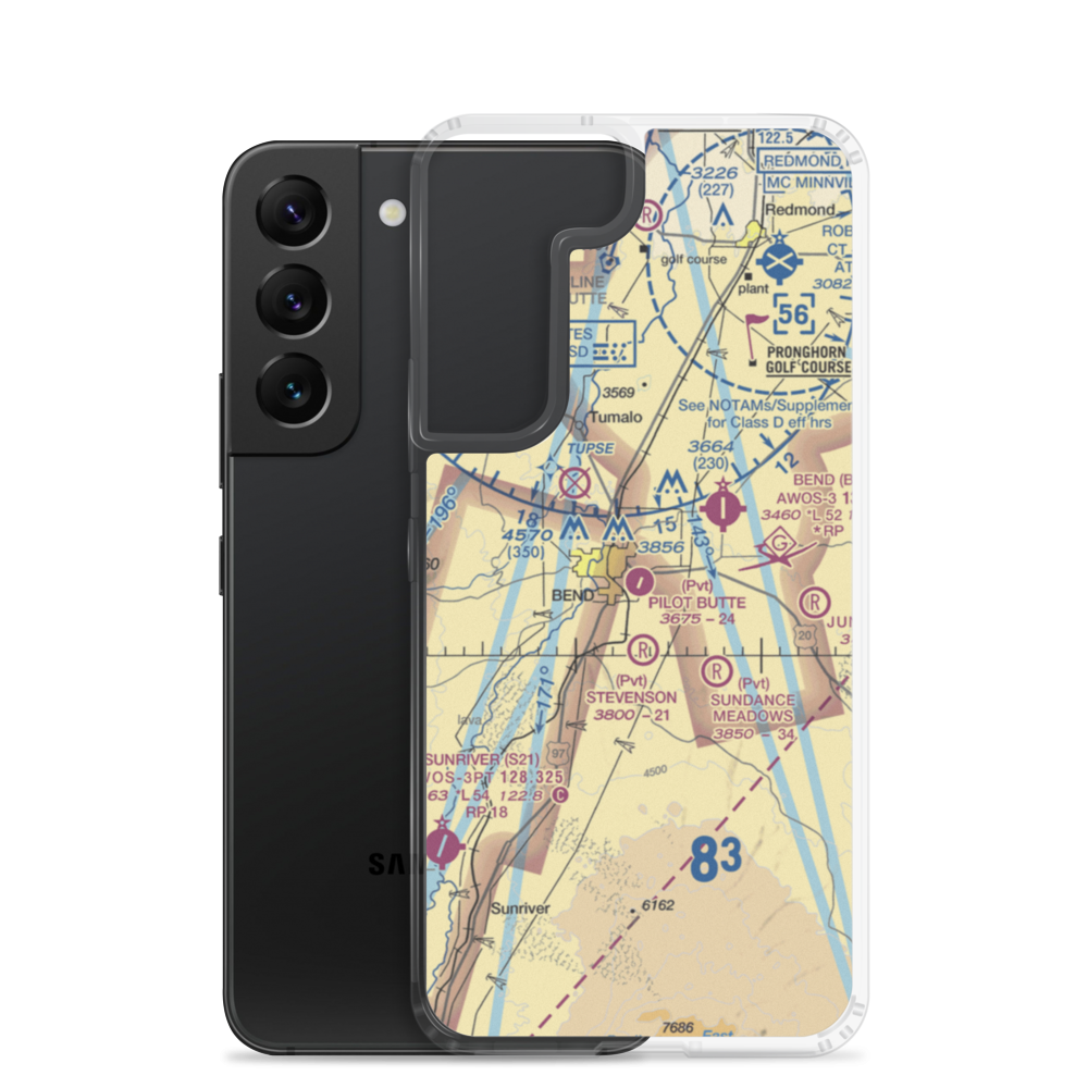 Pilot Butte Airport (8OR5) VFR Sectional Samsung Case Samsung Galaxy S22 model shown
