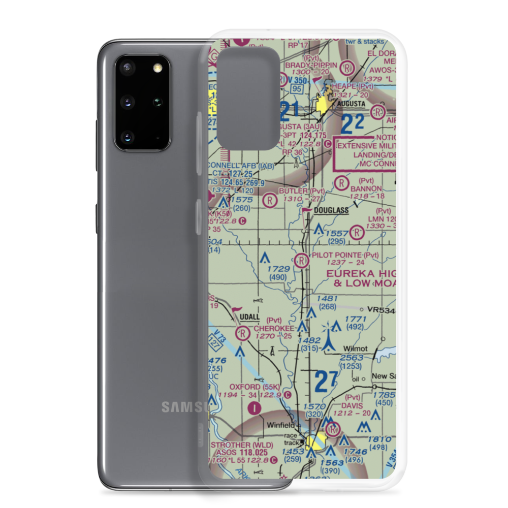 Pilot Pointe Estates Airport (SN52) VFR Sectional Samsung Case Samsung Galaxy S20 Plus model shown