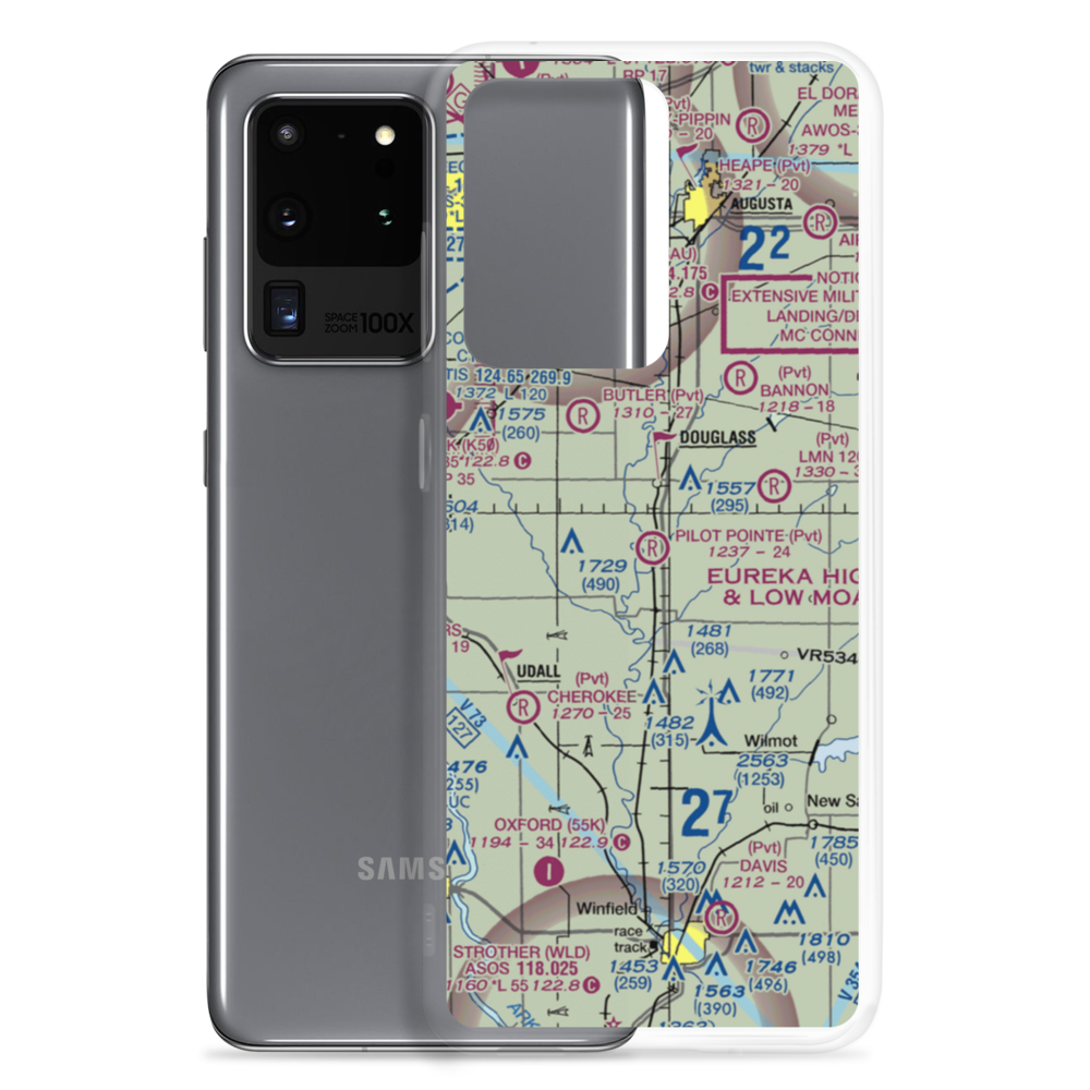 Pilot Pointe Estates Airport (SN52) VFR Sectional Samsung Case Samsung Galaxy S20 Ultra model shown