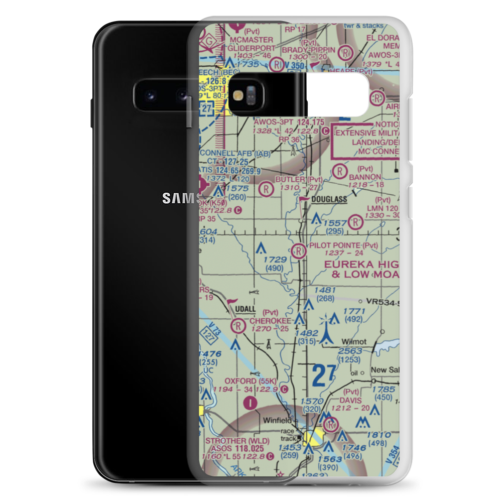 Pilot Pointe Estates Airport (SN52) VFR Sectional Samsung Case Samsung Galaxy S10+ model shown