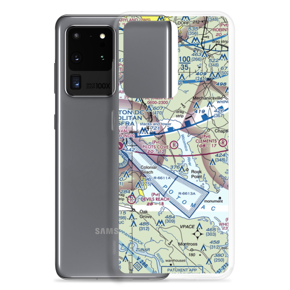 Pilots Cove Airport (MD06) VFR Sectional Samsung Case Samsung Galaxy S20 Ultra model shown