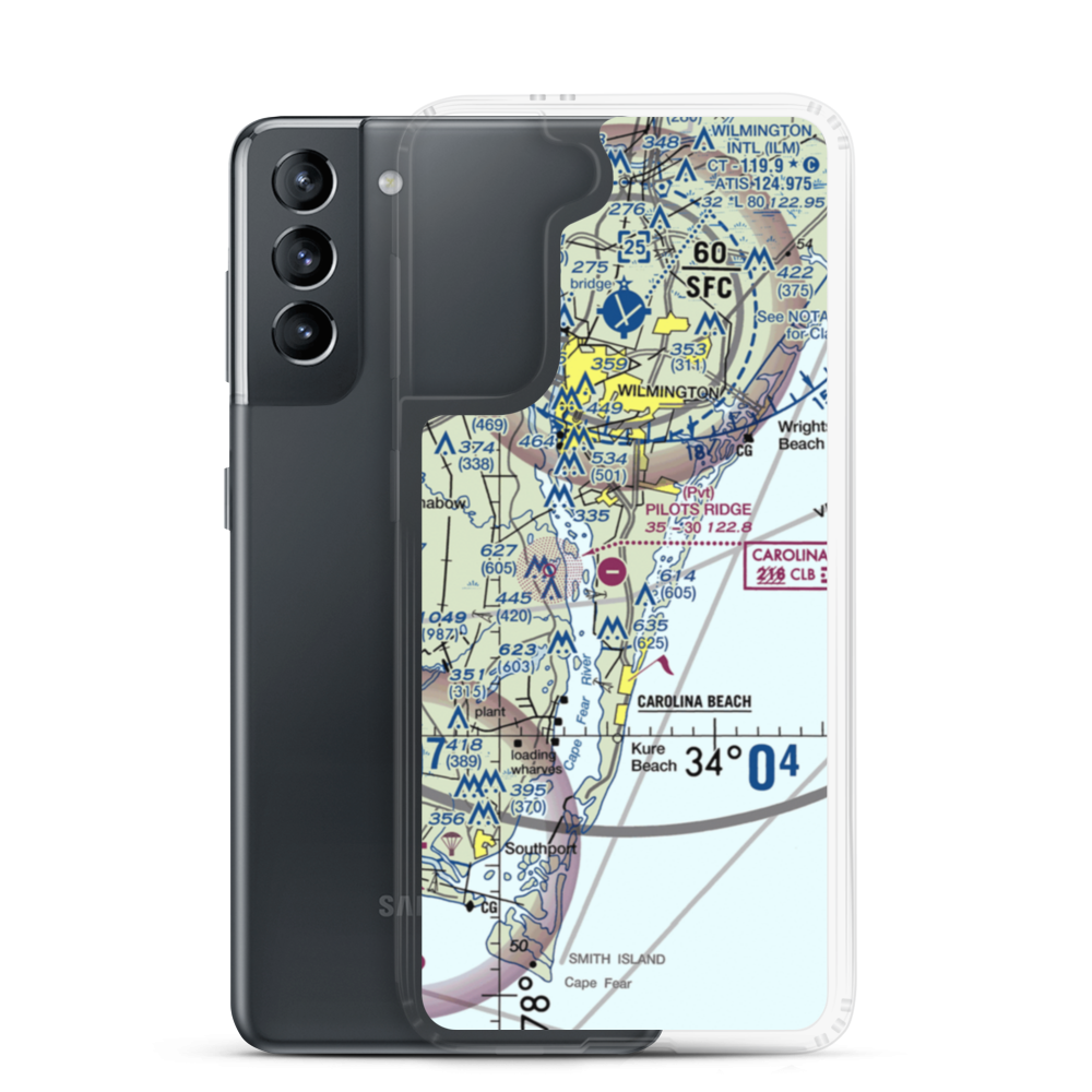 Pilots Ridge Airport (03NC) VFR Sectional Samsung Case Samsung Galaxy S21 model shown