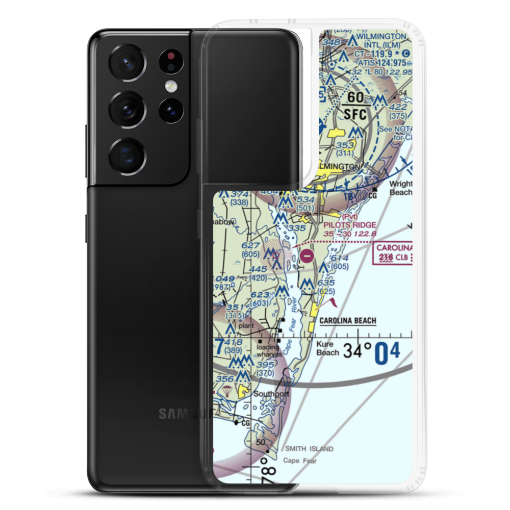 Pilots Ridge Airport (03NC) VFR Sectional Samsung Case Samsung Galaxy S21 Ultra model shown