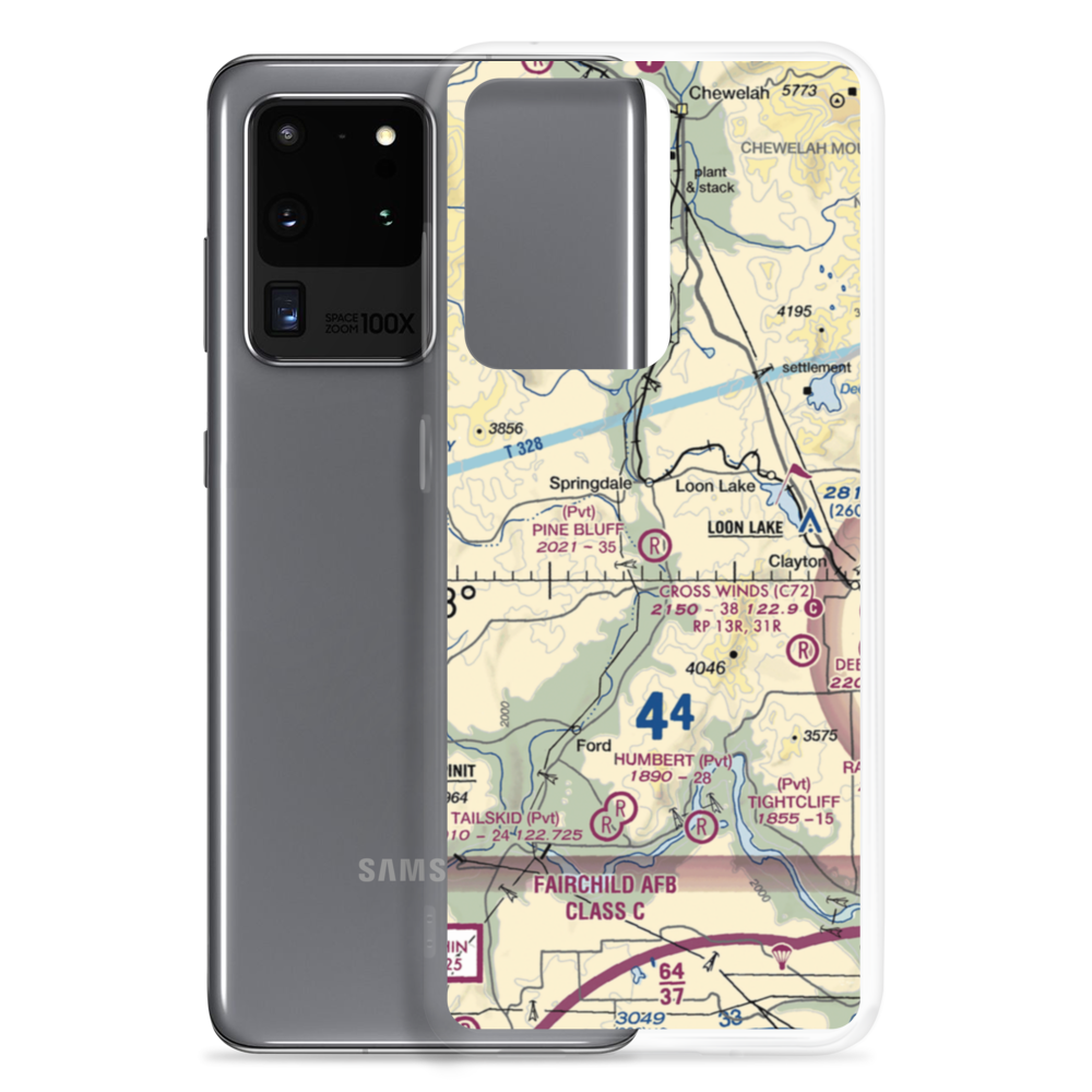 Pine Bluff Airport (WA23) VFR Sectional Samsung Case Samsung Galaxy S20 Ultra model shown