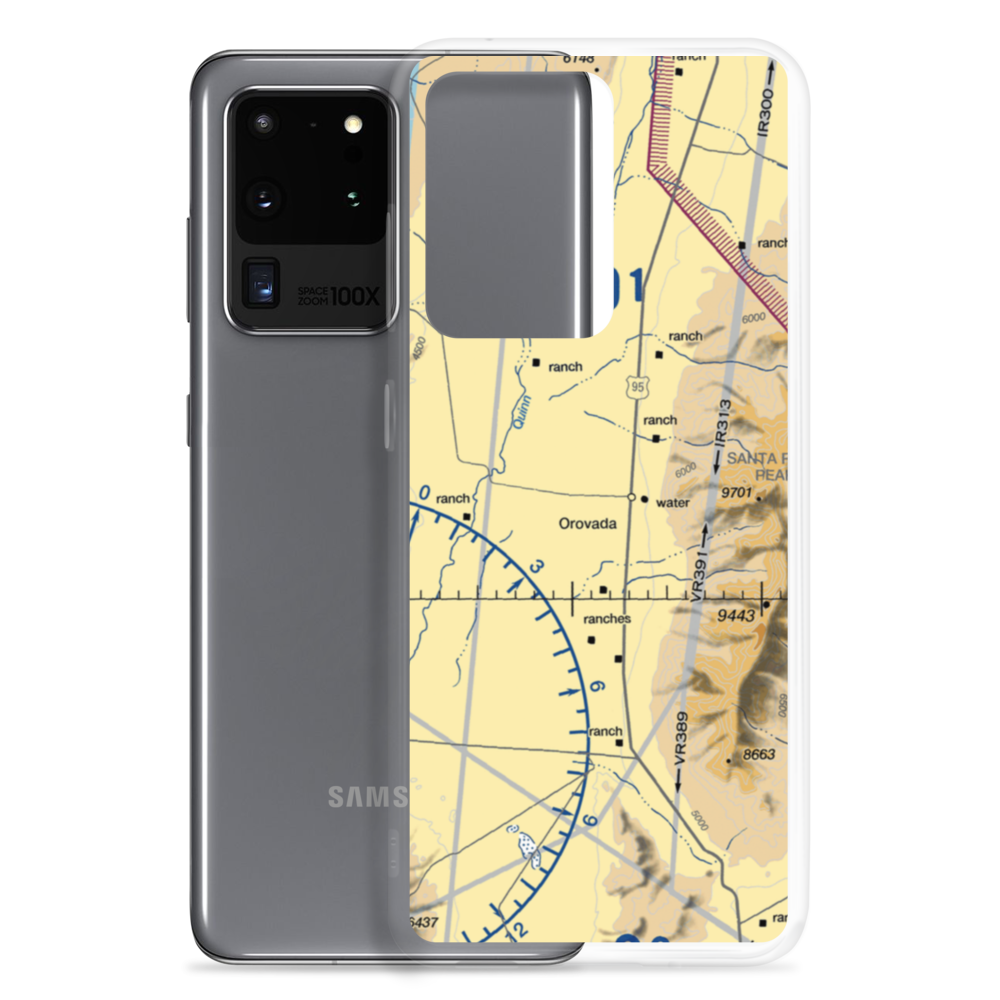 Pine Grove Airport (NV68) VFR Sectional Samsung Case Samsung Galaxy S20 Ultra model shown