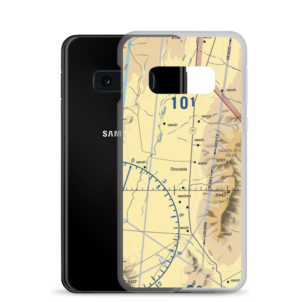 Pine Grove Airport (NV68) VFR Sectional Samsung Case Samsung Galaxy S10e model shown