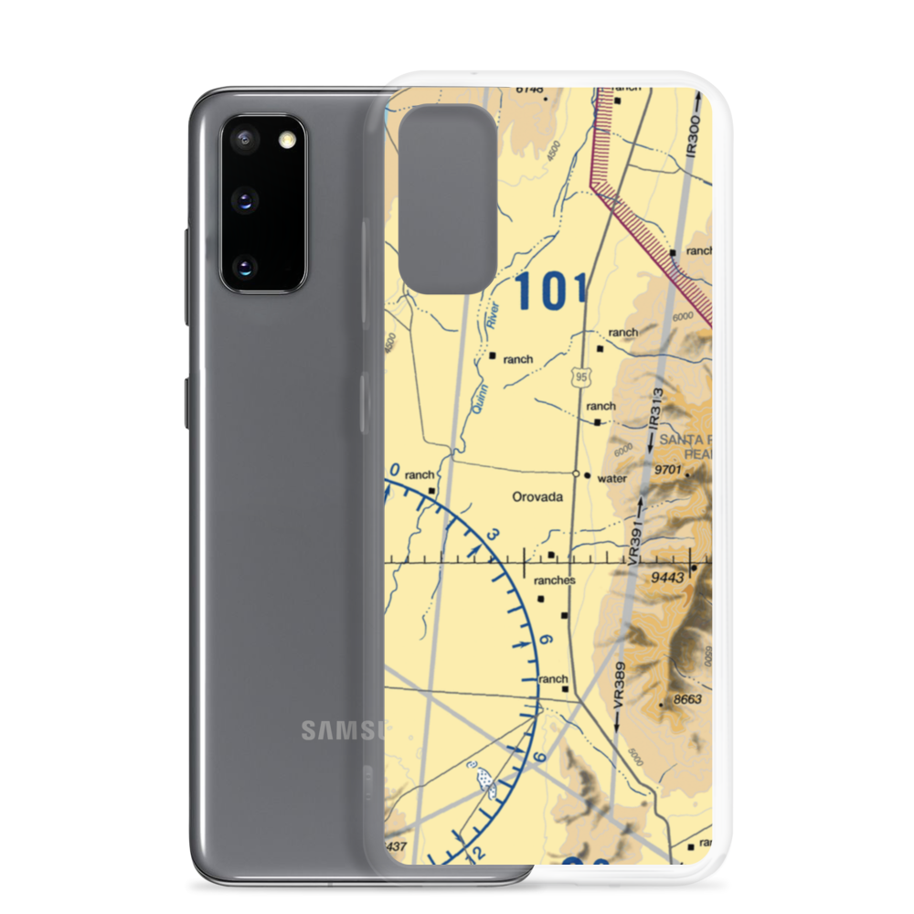 Pine Grove Airport (NV68) VFR Sectional Samsung Case Samsung Galaxy S20 model shown