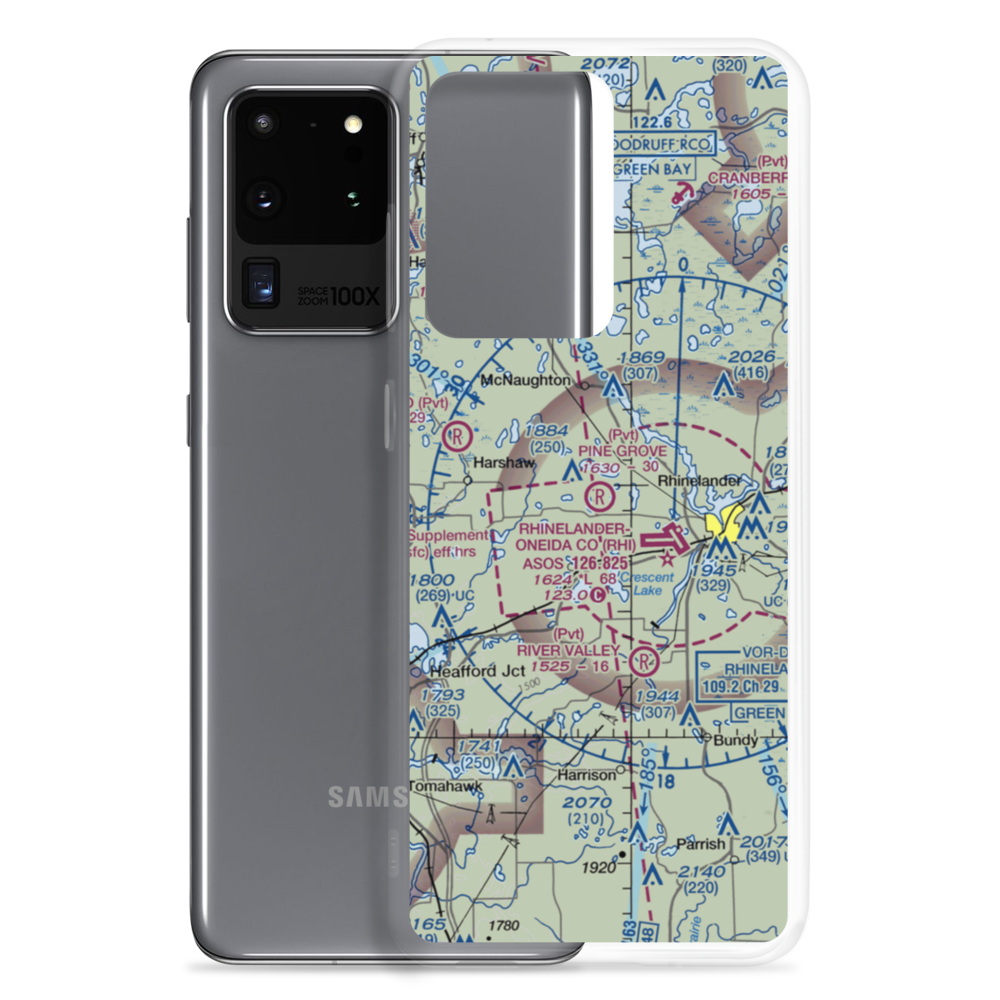 Pine Grove Airport (WI42) VFR Sectional Samsung Case Samsung Galaxy S20 Ultra model shown