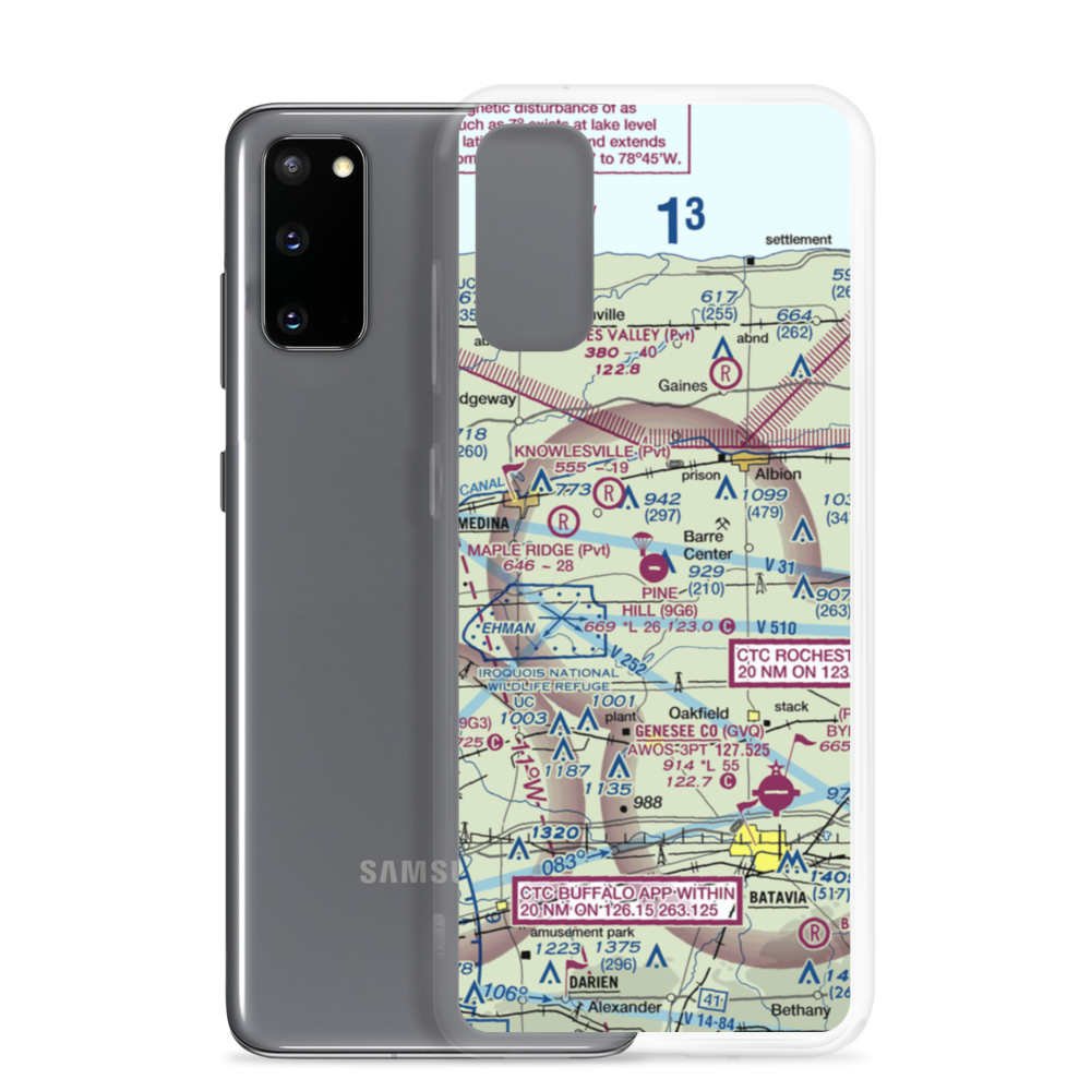 Pine Hill Airport (9G6) VFR Sectional Samsung Case Samsung Galaxy S20 model shown