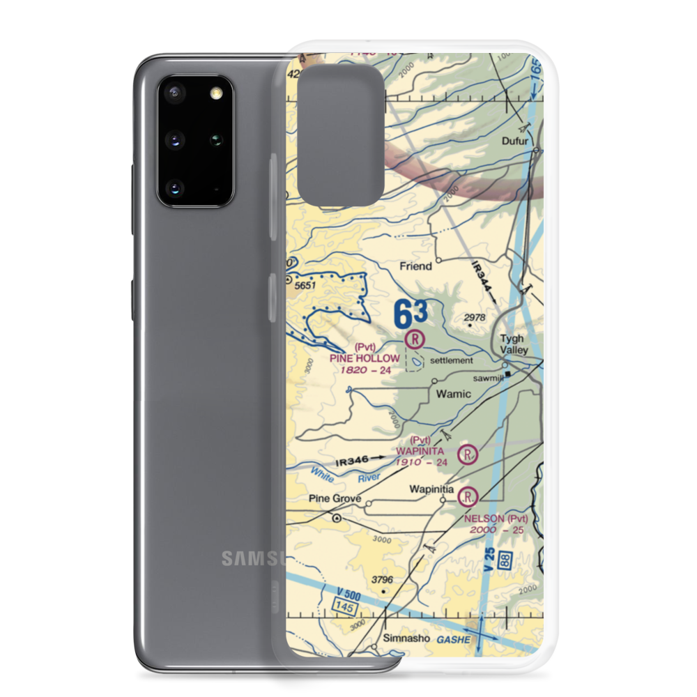 Pine Hollow Airport (32OR) VFR Sectional Samsung Case Samsung Galaxy S20 Plus model shown