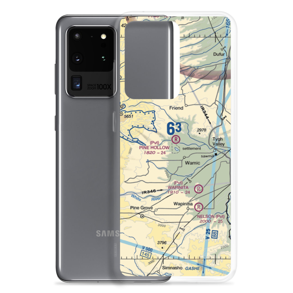 Pine Hollow Airport (32OR) VFR Sectional Samsung Case Samsung Galaxy S20 Ultra model shown