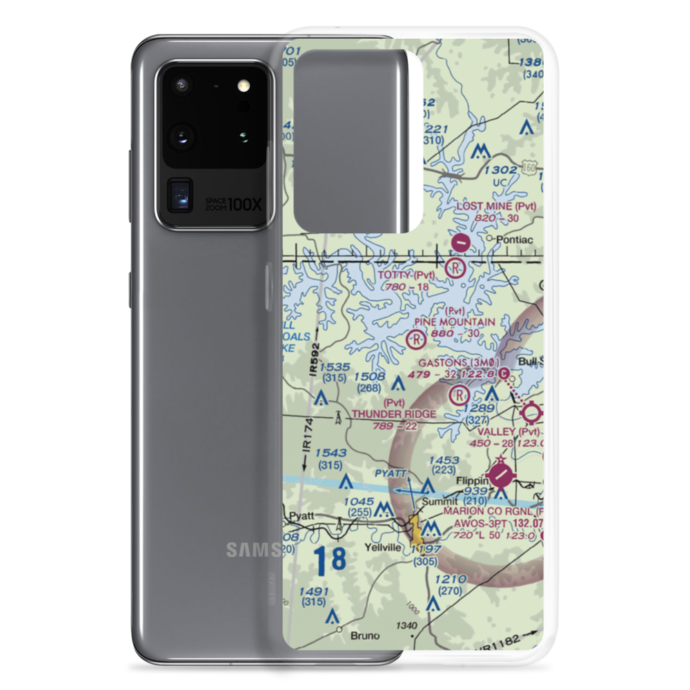 Pine Mountain Airpark (6AR9) VFR Sectional Samsung Case Samsung Galaxy S20 Ultra model shown
