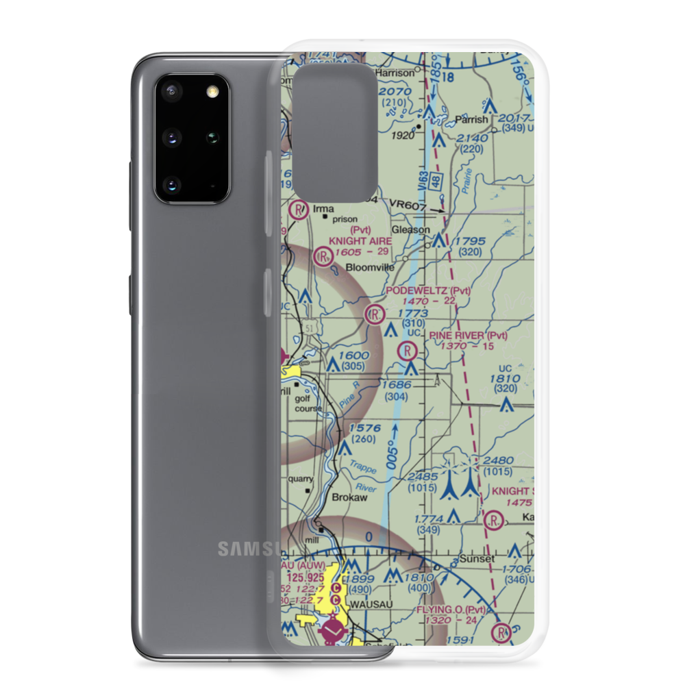 Pine River Airport (WI87) VFR Sectional Samsung Case Samsung Galaxy S20 Plus model shown