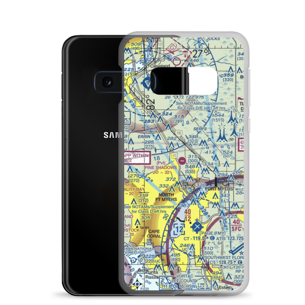 Pine Shadows Airpark (94FL) VFR Sectional Samsung Case Samsung Galaxy S10e model shown