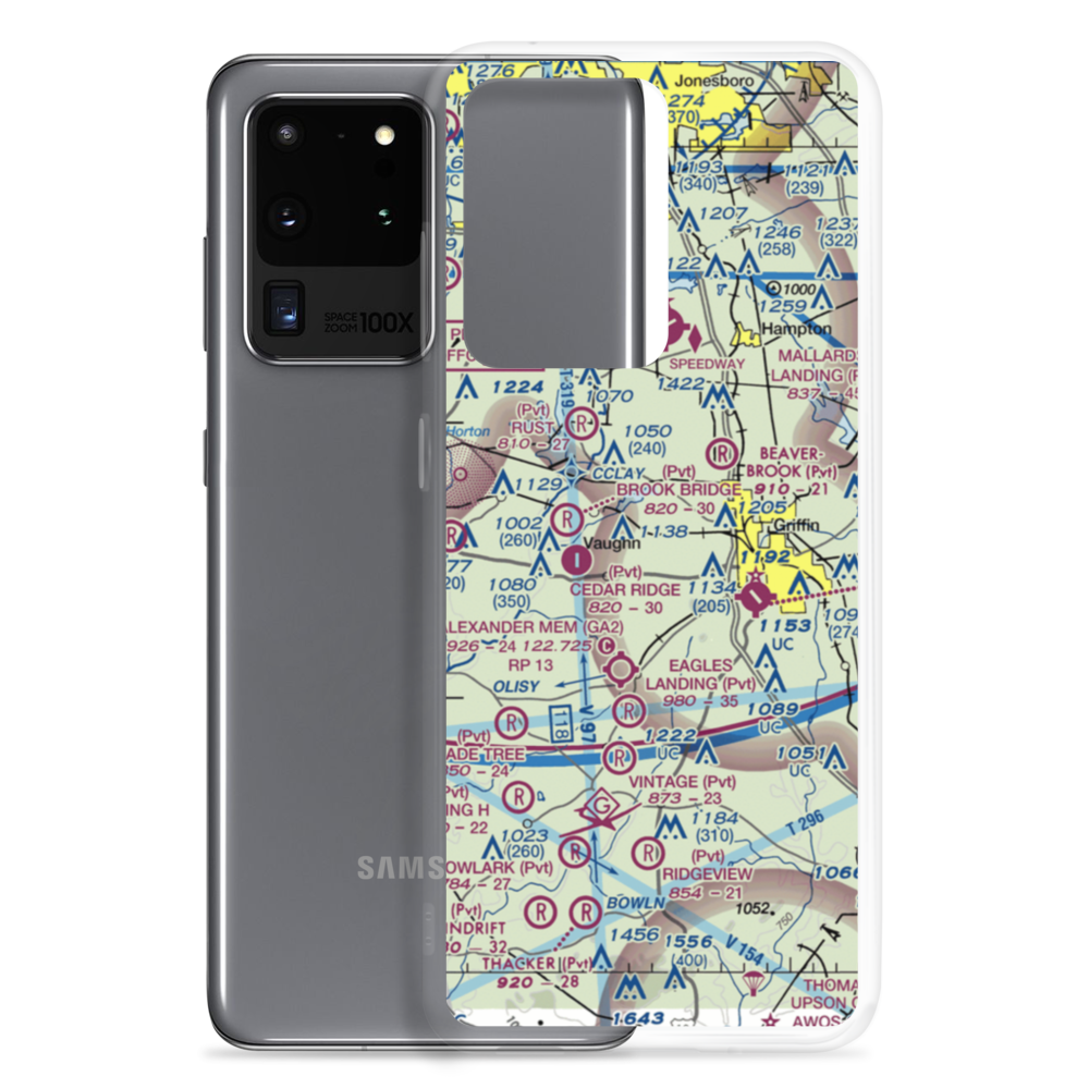 Pinebrook Estates Airport (5GA5) VFR Sectional Samsung Case Samsung Galaxy S20 Ultra model shown