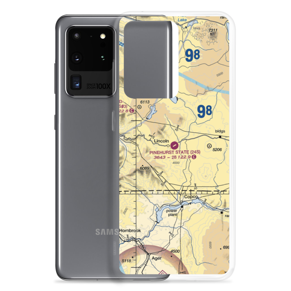 Pinehurst State Airport (24S) VFR Sectional Samsung Case Samsung Galaxy S20 Ultra model shown