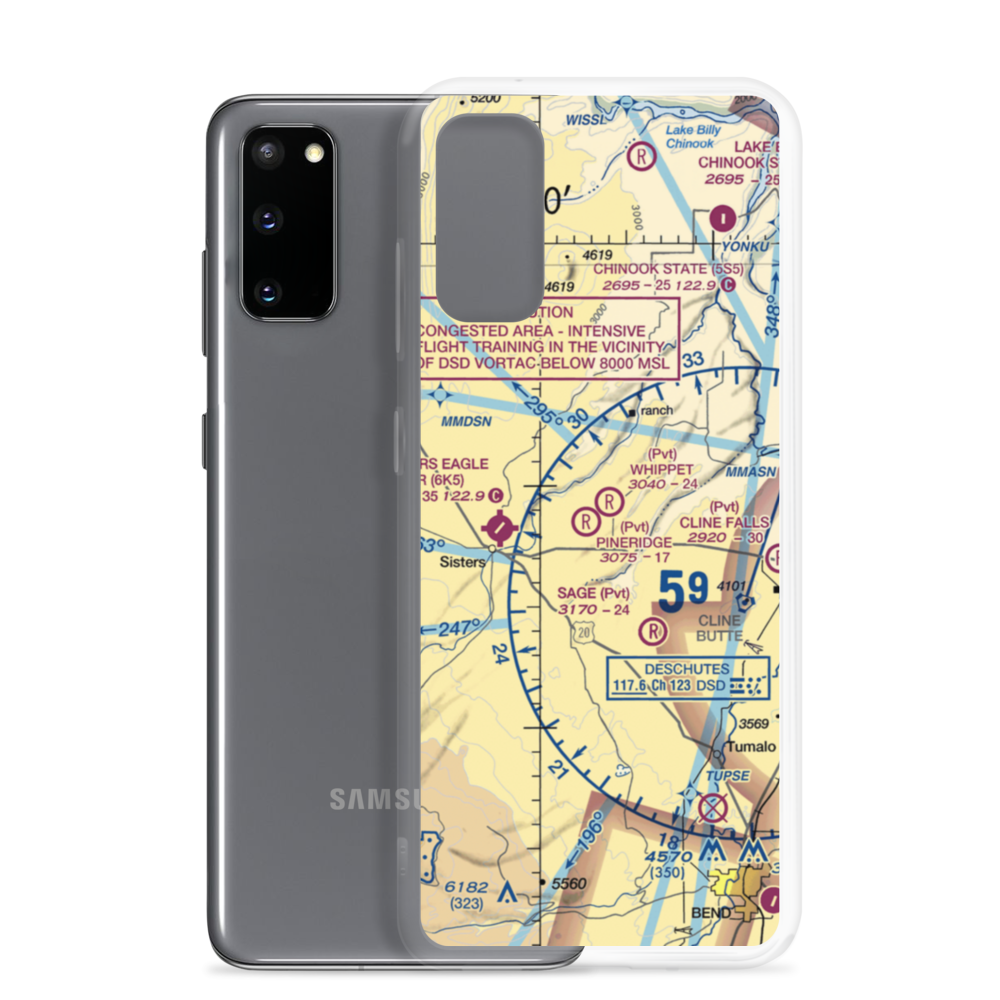 Pineridge Ranch Airport (7OR4) VFR Sectional Samsung Case Samsung Galaxy S20 model shown