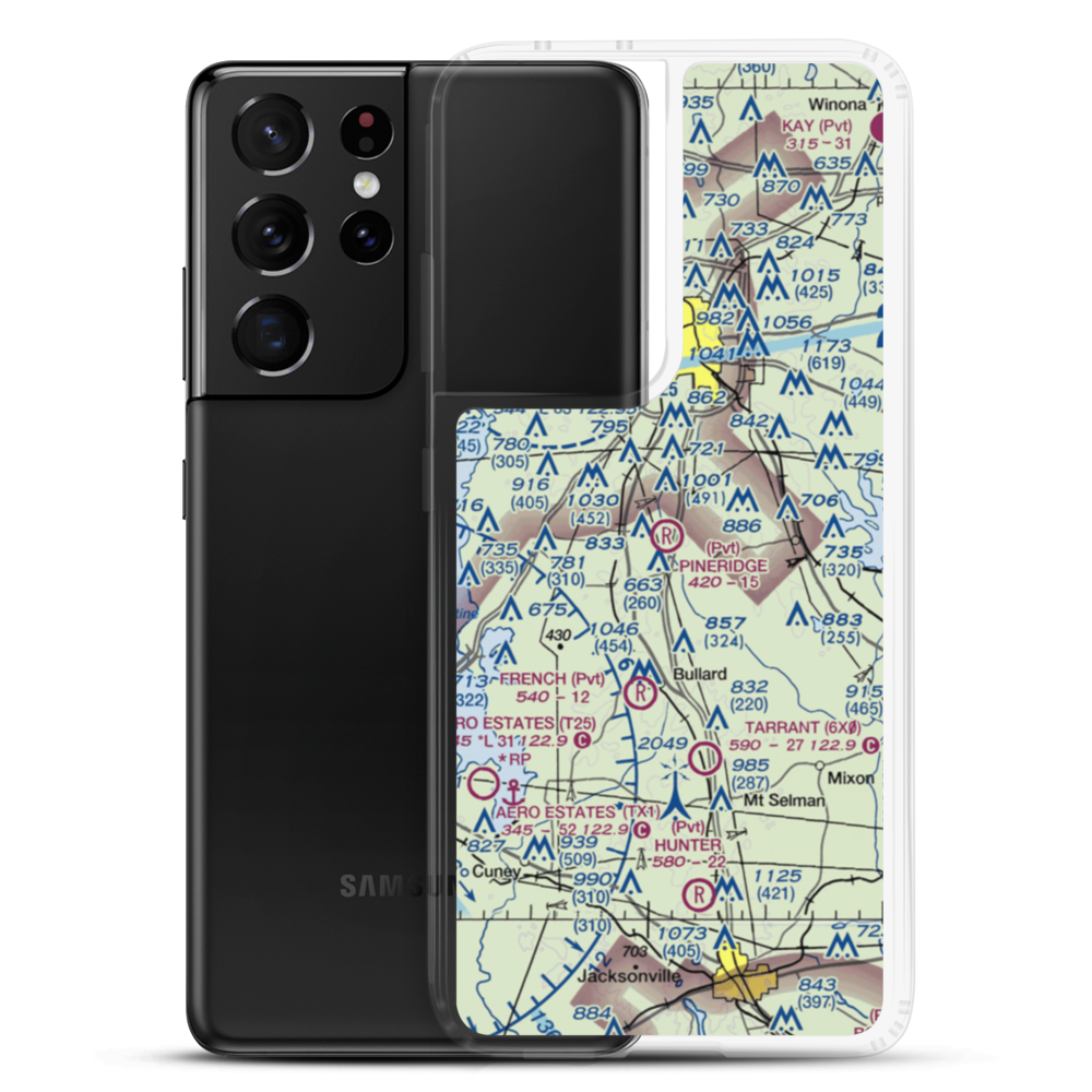 Pineridge STOLport (16TS) VFR Sectional Samsung Case Samsung Galaxy S21 Ultra model shown