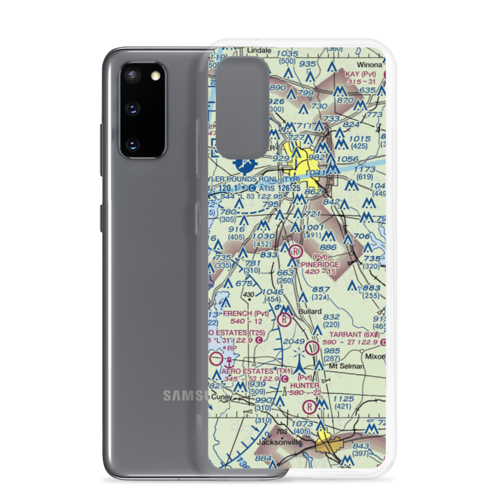 Pineridge STOLport (16TS) VFR Sectional Samsung Case Samsung Galaxy S20 model shown