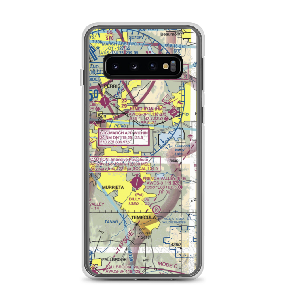 Pines Airpark (8CA5) VFR Sectional Samsung Case Samsung Galaxy S10 model shown