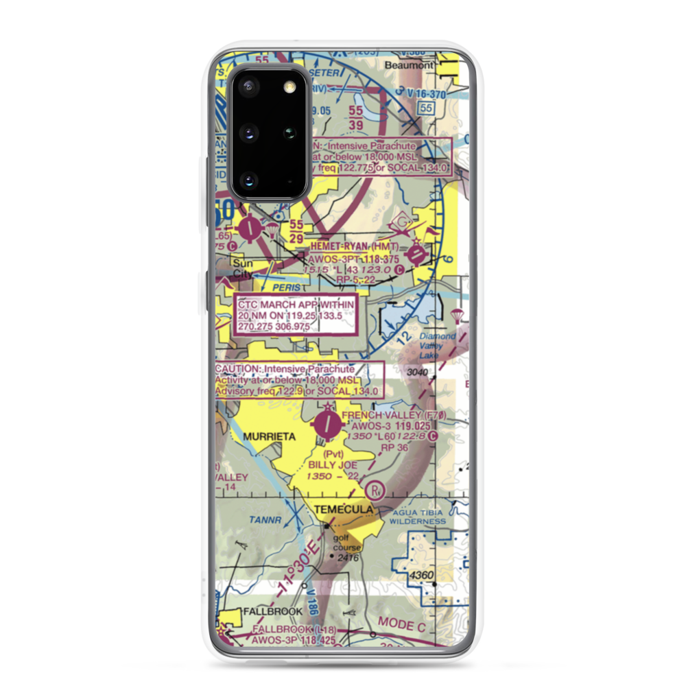 Pines Airpark (8CA5) VFR Sectional Samsung Case Samsung Galaxy S20 Plus model shown