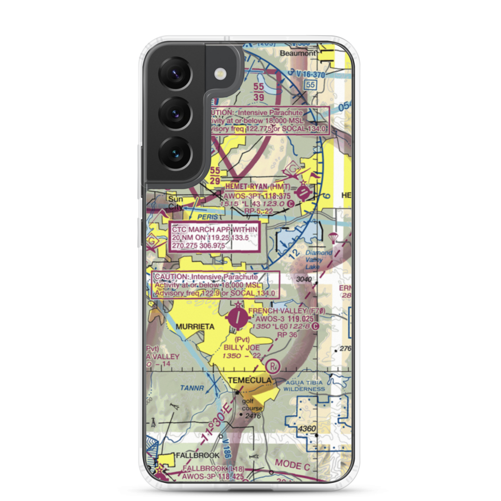 Pines Airpark (8CA5) VFR Sectional Samsung Case Samsung Galaxy S22 Plus model shown