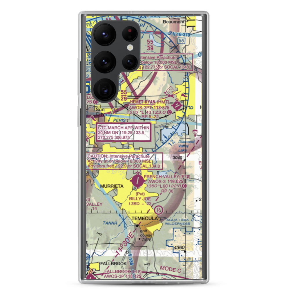 Pines Airpark (8CA5) VFR Sectional Samsung Case Samsung Galaxy S22 Ultra model shown
