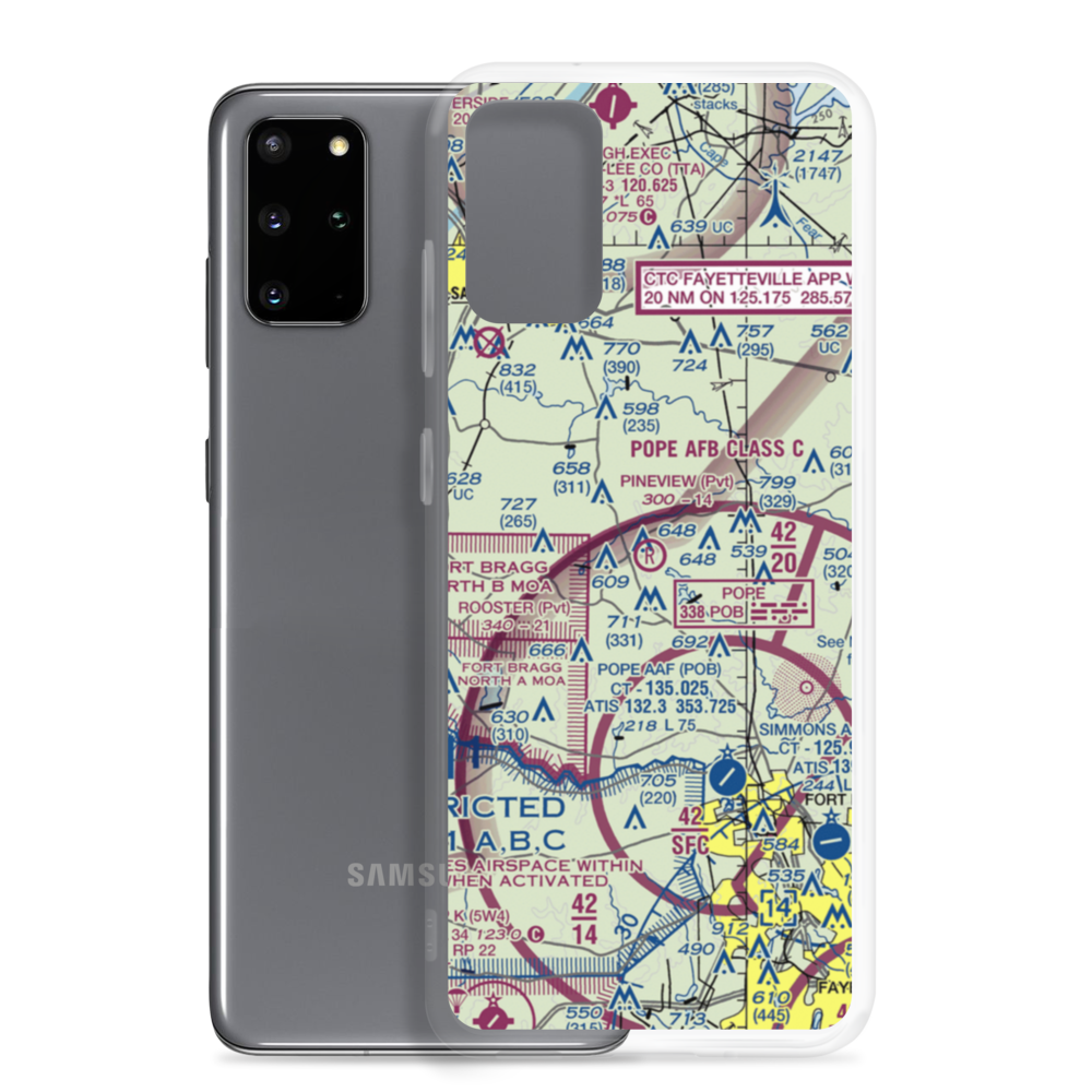 Pineview Air Airport (82NC) VFR Sectional Samsung Case Samsung Galaxy S20 Plus model shown