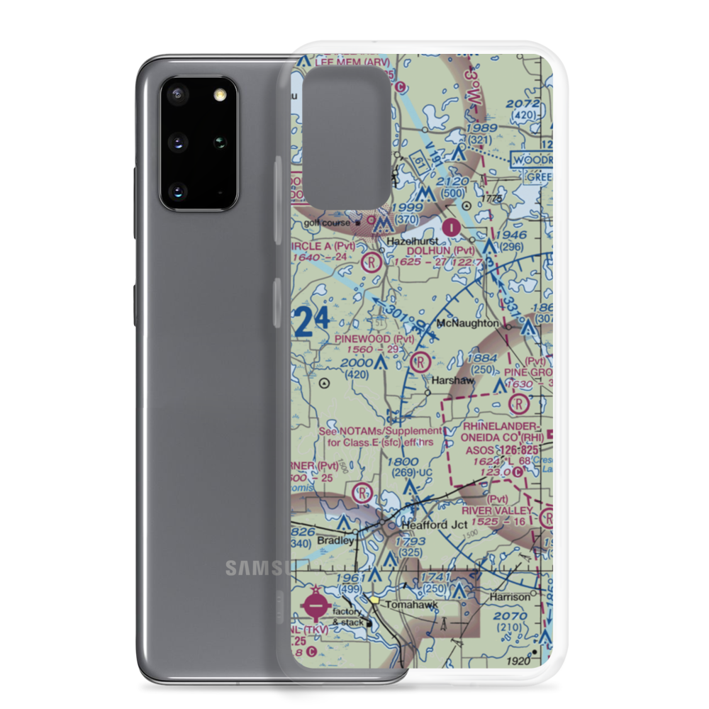 Pinewood Air Park (WS39) VFR Sectional Samsung Case Samsung Galaxy S20 Plus model shown