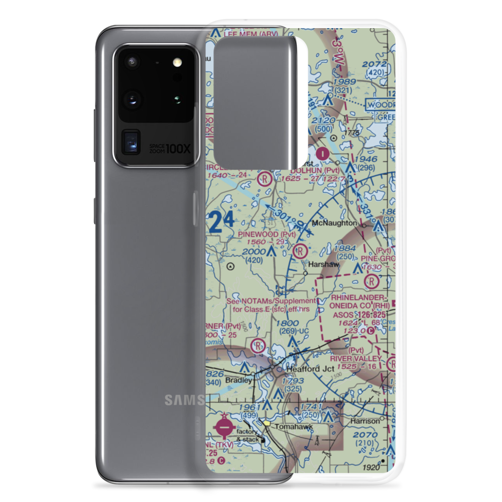 Pinewood Air Park (WS39) VFR Sectional Samsung Case Samsung Galaxy S20 Ultra model shown