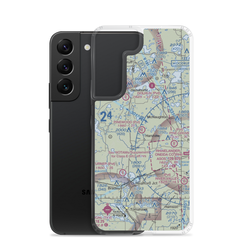 Pinewood Air Park (WS39) VFR Sectional Samsung Case Samsung Galaxy S22 model shown