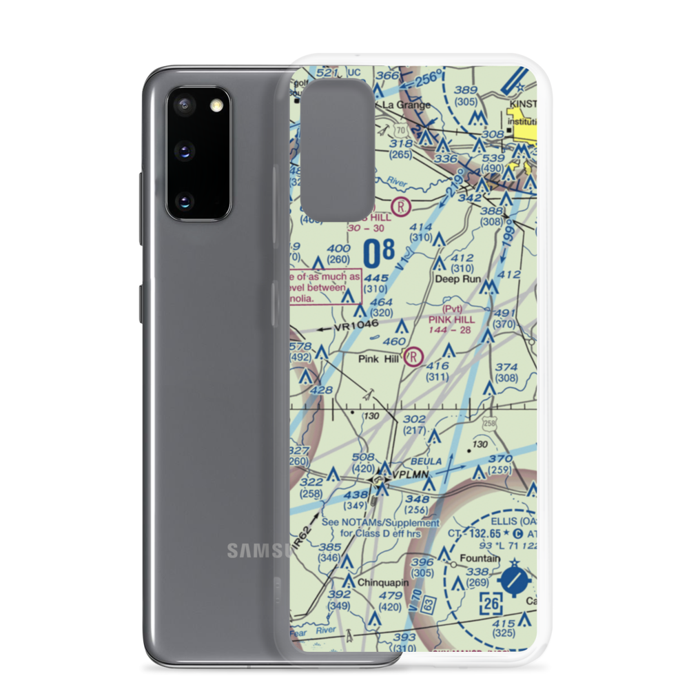 Pink Hill Airport (4W9) VFR Sectional Samsung Case Samsung Galaxy S20 model shown