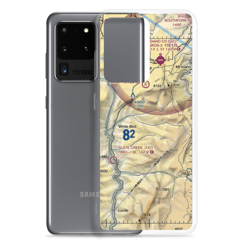 Pinnacle Airport (0ID8) VFR Sectional Samsung Case Samsung Galaxy S20 Ultra model shown