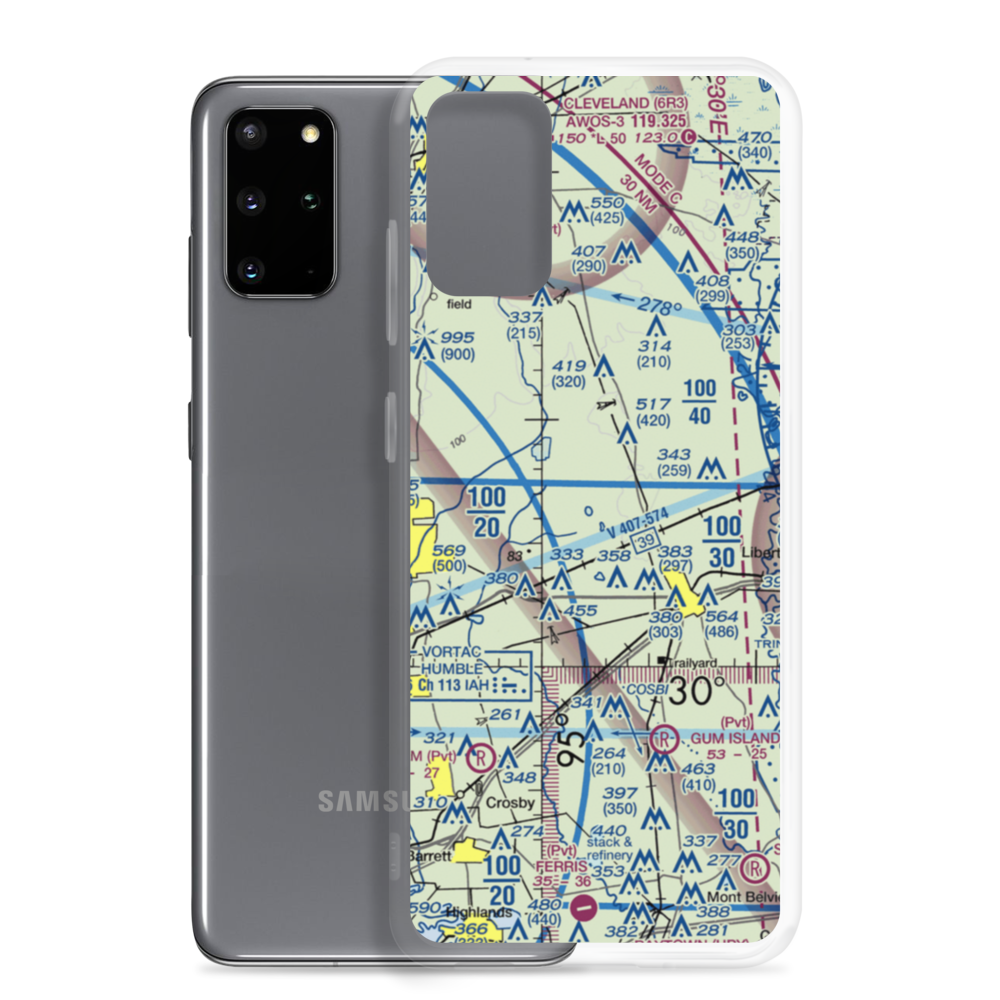 Pinoak Airport (3TE9) VFR Sectional Samsung Case Samsung Galaxy S20 Plus model shown