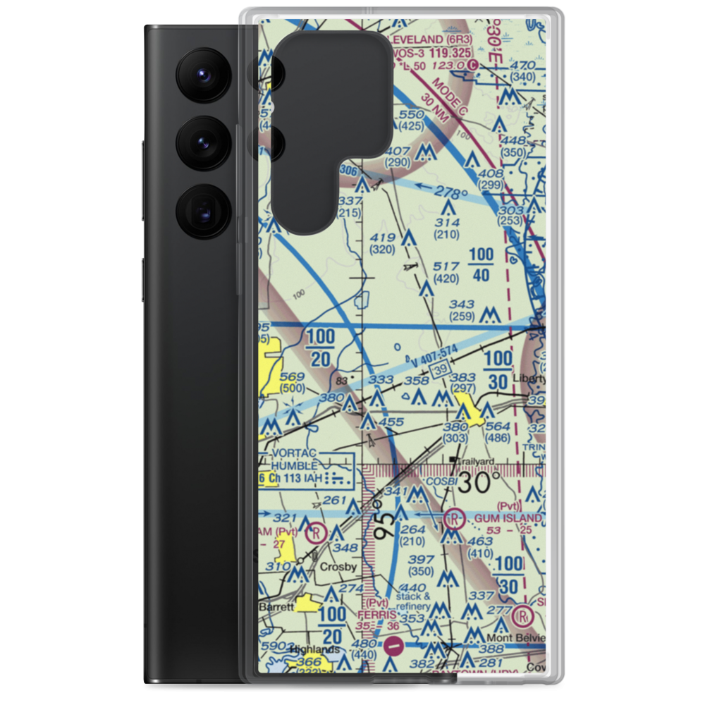 Pinoak Airport (3TE9) VFR Sectional Samsung Case Samsung Galaxy S22 Ultra model shown