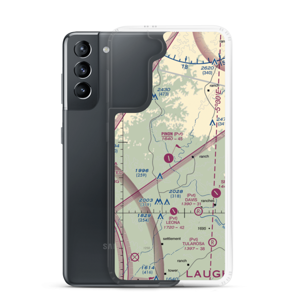 Pinon Ranch Airport (1XS8) VFR Sectional Samsung Case Samsung Galaxy S21 model shown