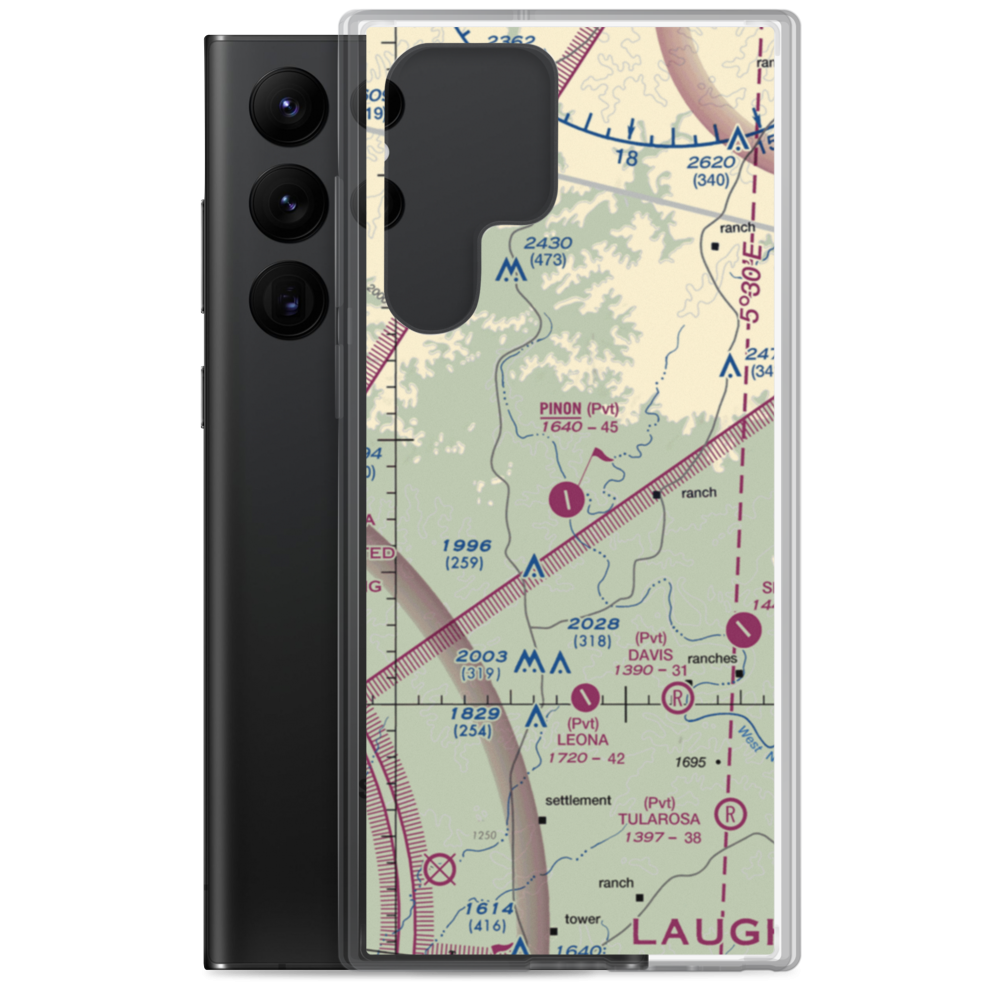 Pinon Ranch Airport (1XS8) VFR Sectional Samsung Case Samsung Galaxy S22 Ultra model shown