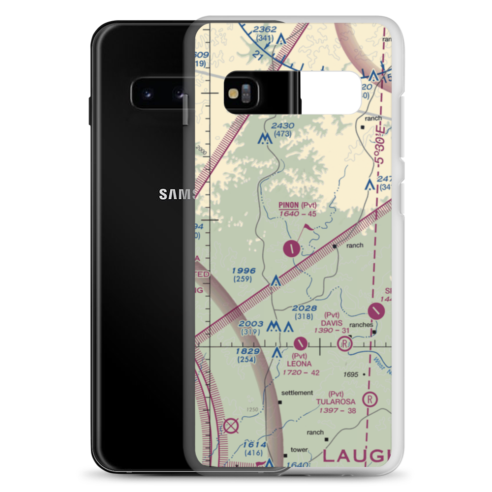 Pinon Ranch Airport (1XS8) VFR Sectional Samsung Case Samsung Galaxy S10+ model shown