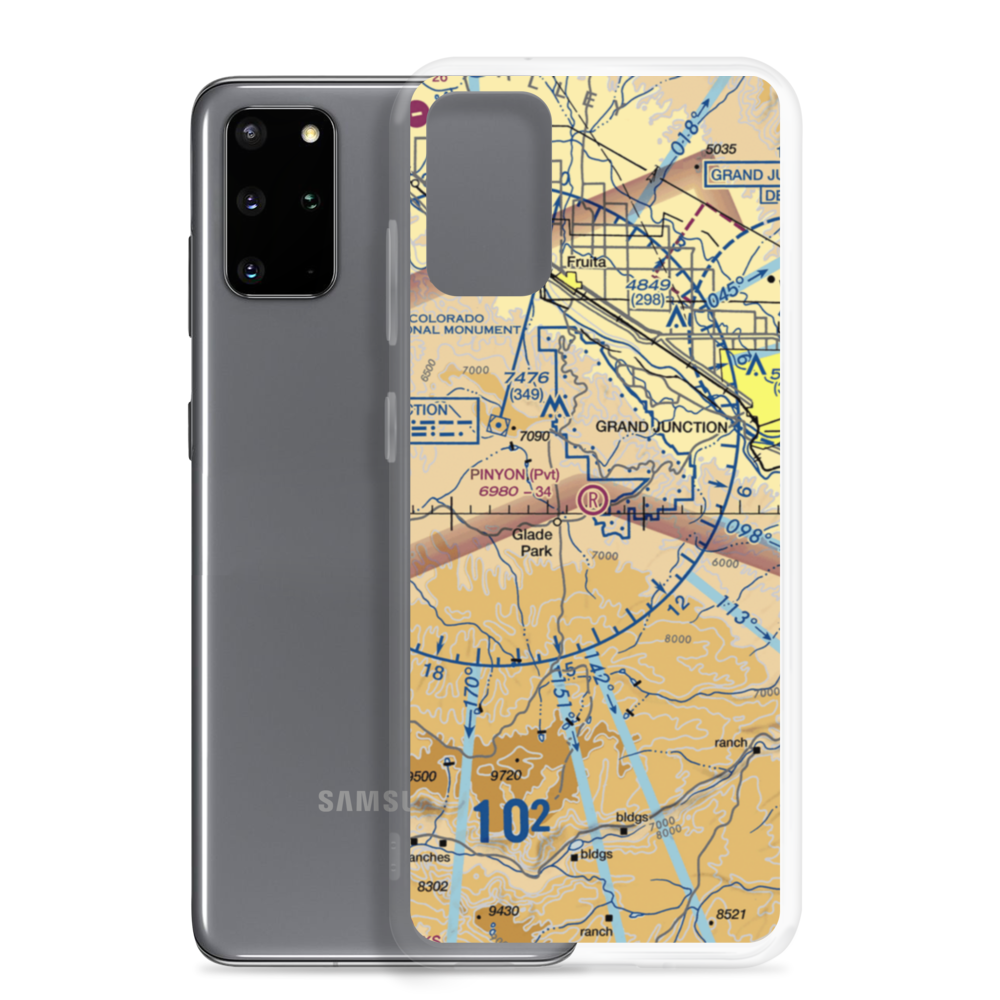 Pinyon Airport (CO43) VFR Sectional Samsung Case Samsung Galaxy S20 Plus model shown