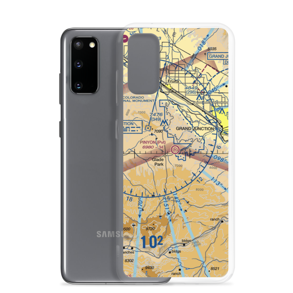 Pinyon Airport (CO43) VFR Sectional Samsung Case Samsung Galaxy S20 model shown