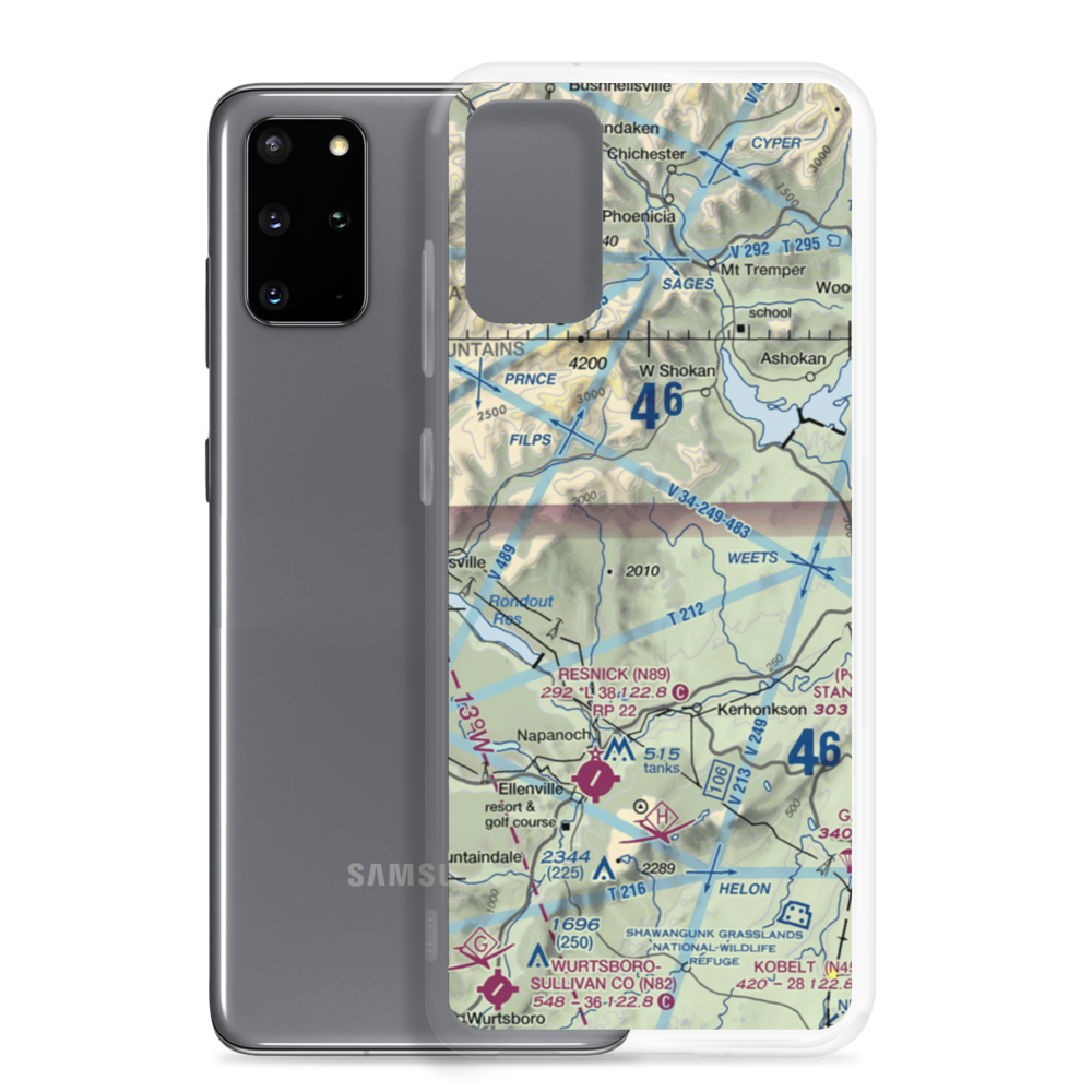 Piolis Brookside Airport (6NY7) VFR Sectional Samsung Case Samsung Galaxy S20 Plus model shown