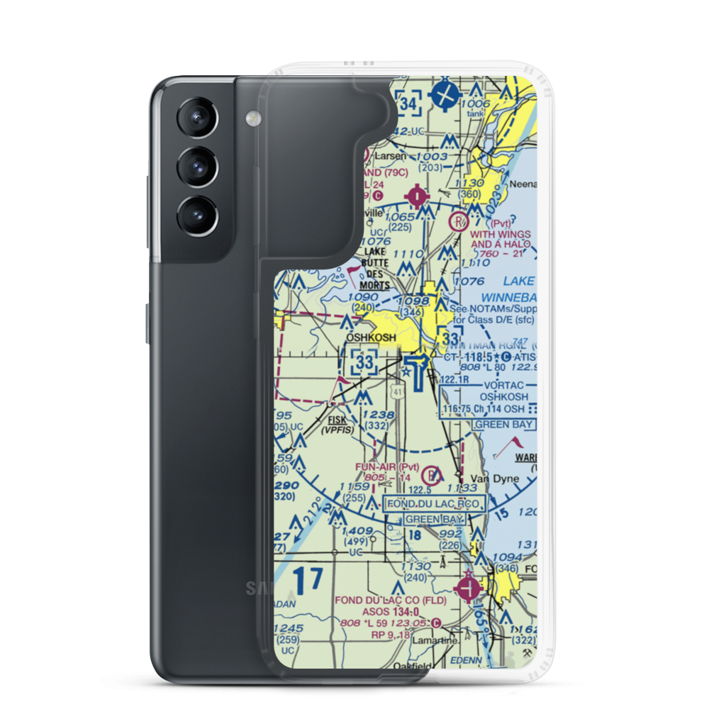 Pioneer Airport (WS17) VFR Sectional Samsung Case Samsung Galaxy S21 model shown