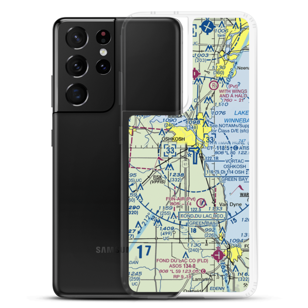 Pioneer Airport (WS17) VFR Sectional Samsung Case Samsung Galaxy S21 Ultra model shown