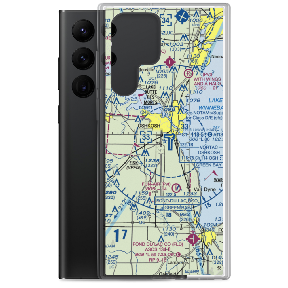 Pioneer Airport (WS17) VFR Sectional Samsung Case Samsung Galaxy S22 Ultra model shown