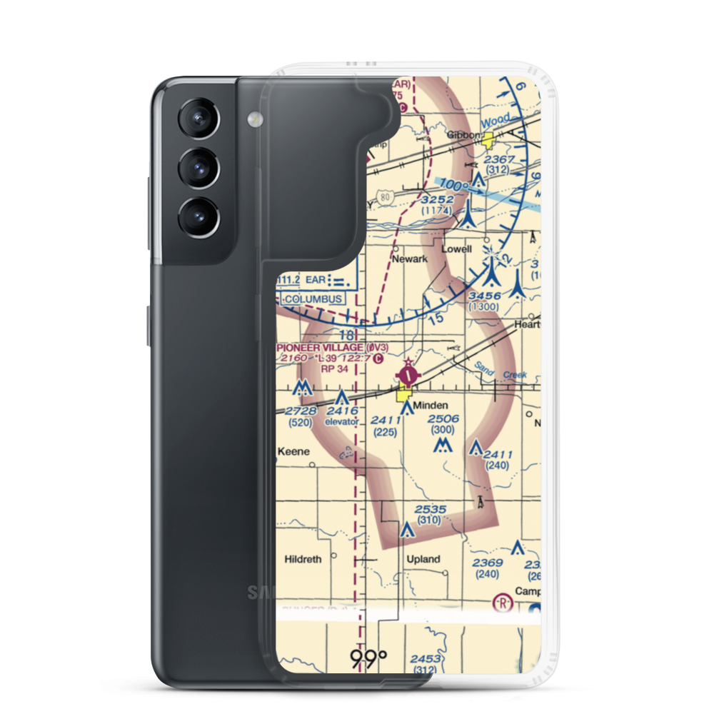 Pioneer Village Field (0V3) VFR Sectional Samsung Case Samsung Galaxy S21 model shown