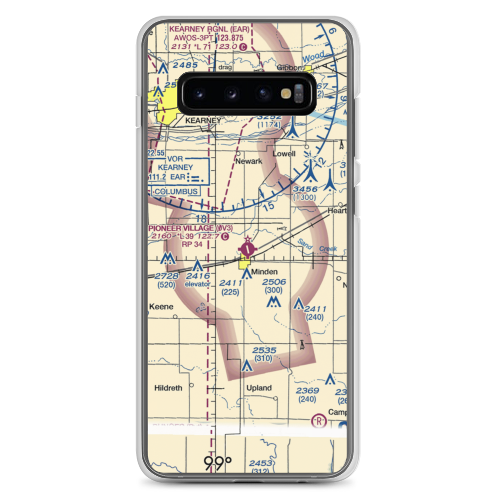 Pioneer Village Field (0V3) VFR Sectional Samsung Case Samsung Galaxy S10+ model shown